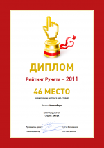 Рейтинг Рунета – 2011